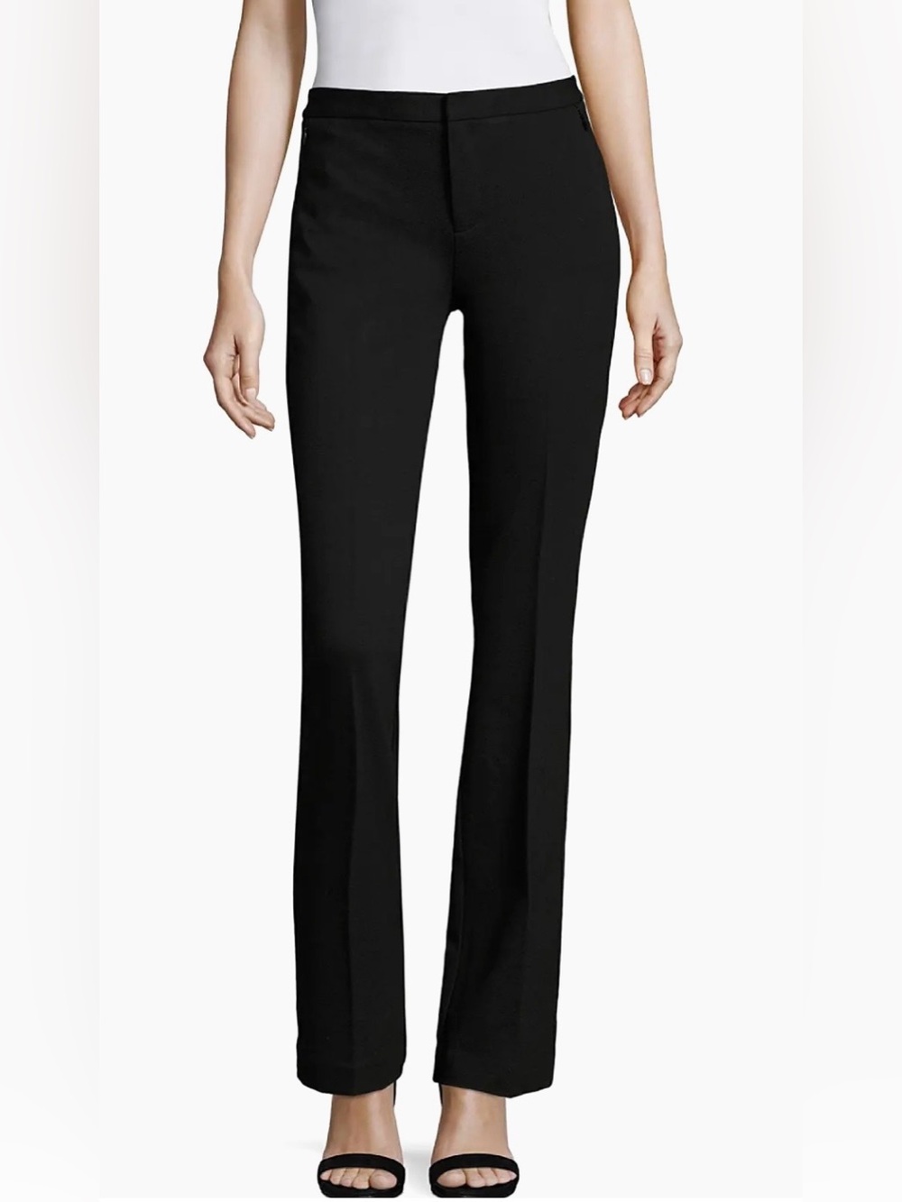 Kobi Halperin Rylie Double Knit Bootcut Trouser Pant Black Size 2 Soft Stretch